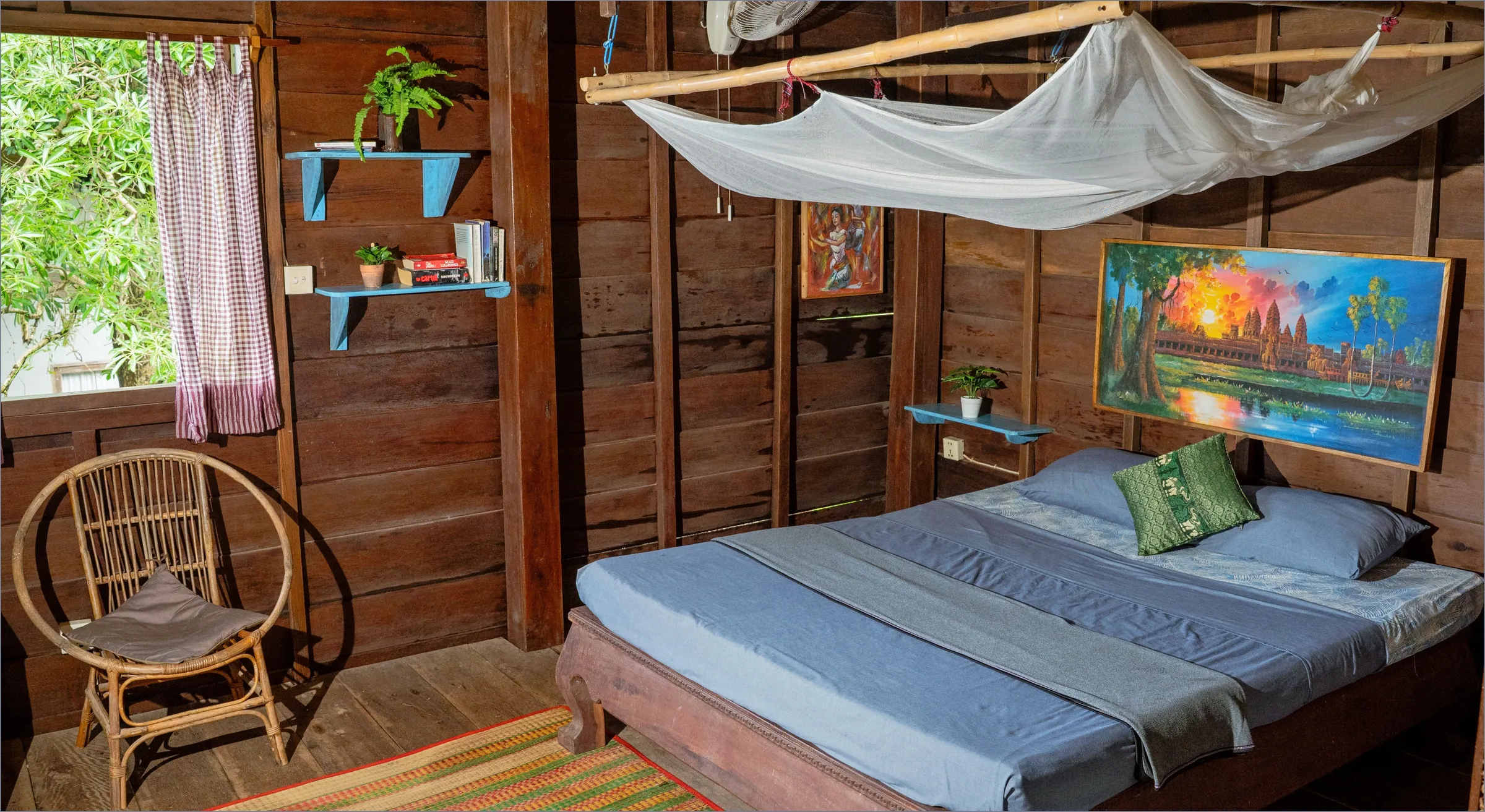 Elevated Traditional Wooden Bungalow – Khmer Hands, Kep